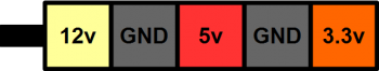 Standard SATA power connector pinout